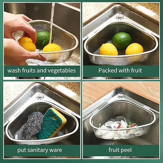 Cartkin Multifunction SS Kitchen Sink Drain Basket