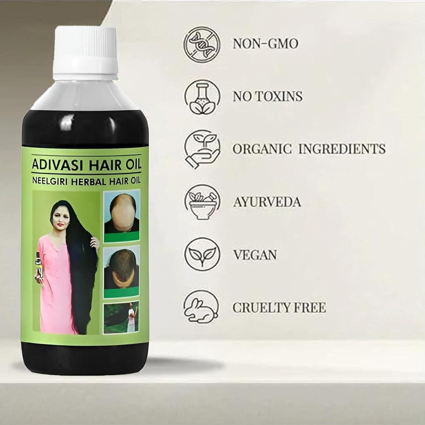 Adivasi Herbal Hair Oil 125ML (Pack of 2)