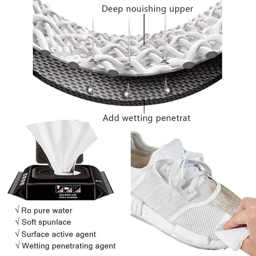 Instant OG formulated Sneaker & shoe wipes- 1 pack contains 80 nos.