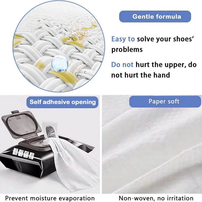 Instant OG formulated Sneaker & shoe wipes- 1 pack contains 80 nos.