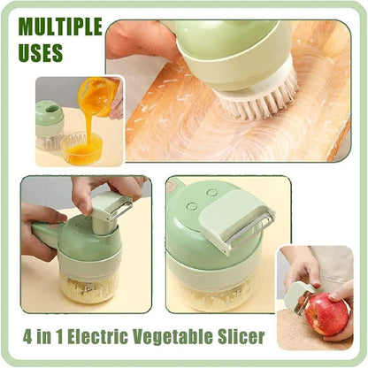 Cartkin 4-in-1 Portable Electric Veggie Cutter