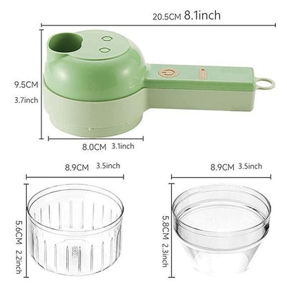 Cartkin 4-in-1 Portable Electric Veggie Cutter