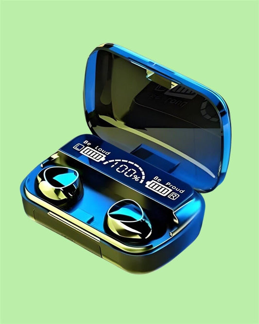 M10 TWS Wireless Earbuds – Touch Control, Bluetooth, Noise-Cancelling, Digital Display, Stereo Sound