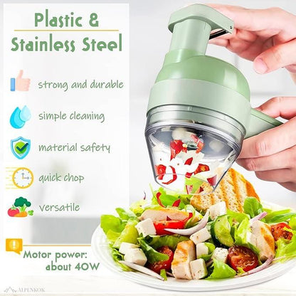 Cartkin 4-in-1 Portable Electric Veggie Cutter