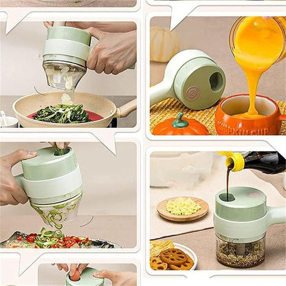 Cartkin 4-in-1 Portable Electric Veggie Cutter