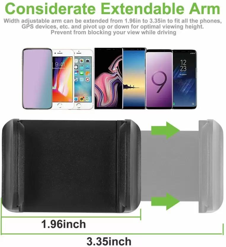 360° SmartPhone Holder for Car Rearview Mirror - Easy Navigation
