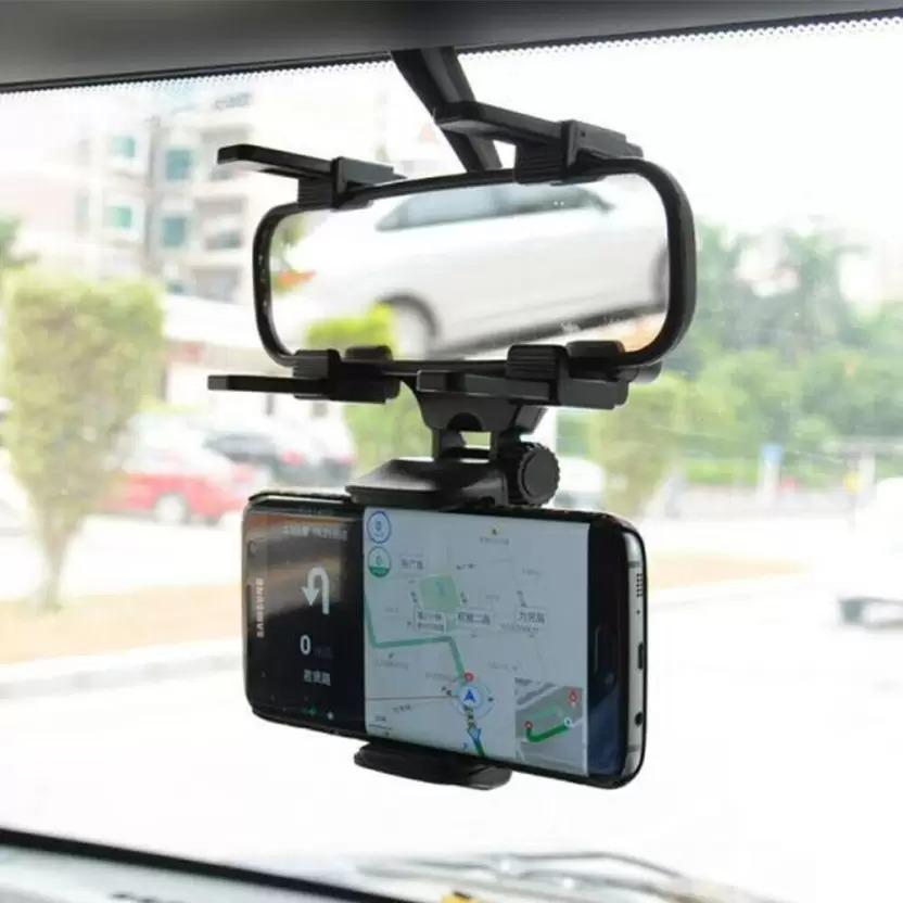 360° SmartPhone Holder for Car Rearview Mirror - Easy Navigation