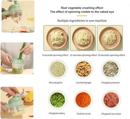 Cartkin 4-in-1 Portable Electric Veggie Cutter