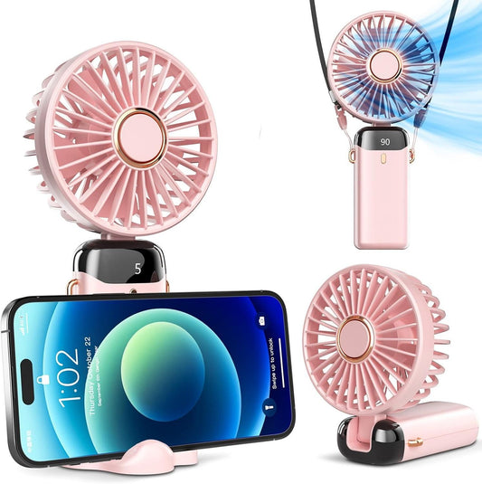 Korean Portable Handheld Fan – Battery Operated with LED Display